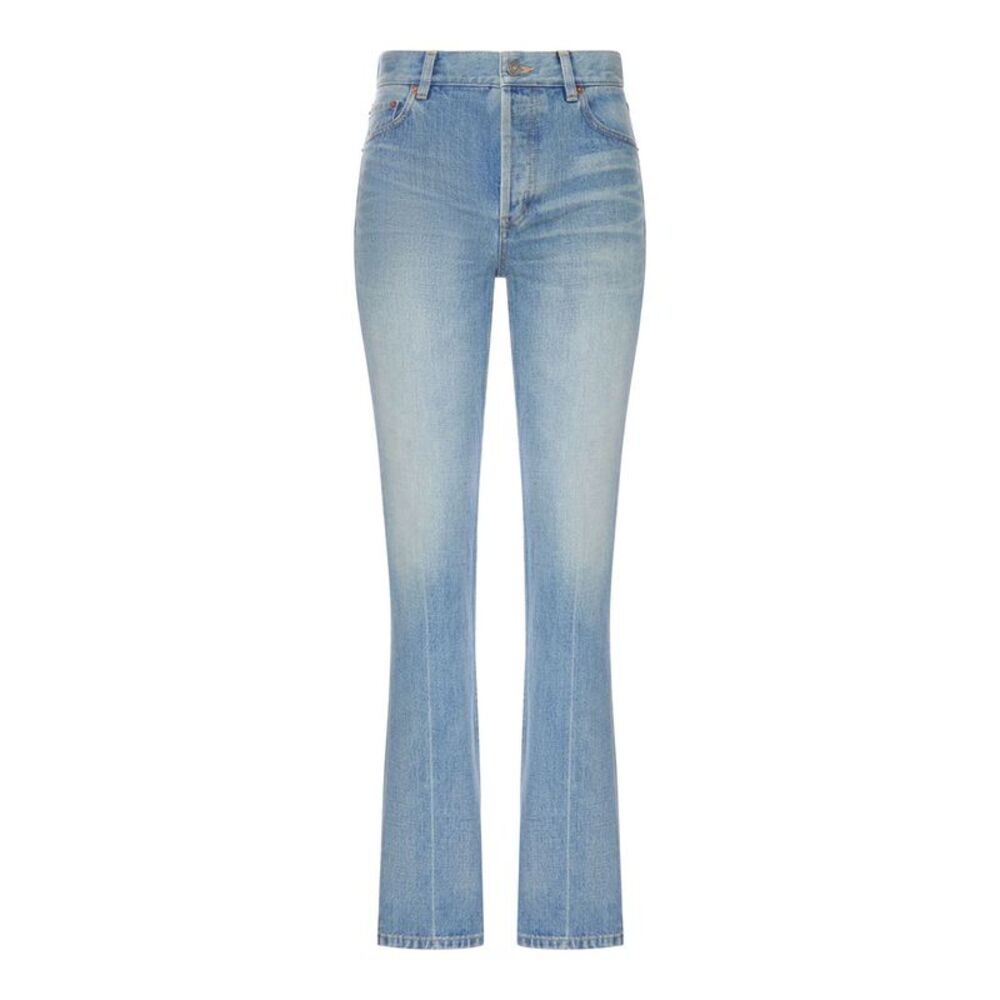 Saint Laurent Women Jeans Dritti In Denim Authentic